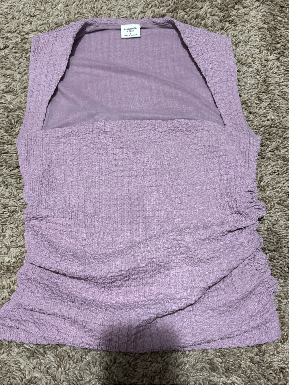 Abercrombie & Fitch Lavender Textured Tank